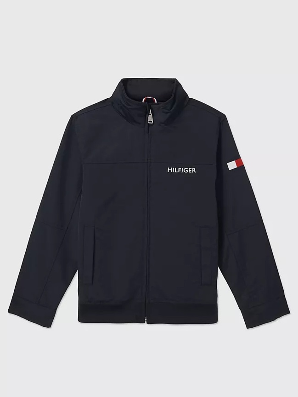 Tommy Hilfiger Boys Regatta Windbreaker Navy Blue Jacket Size L 12-14 Raincoat